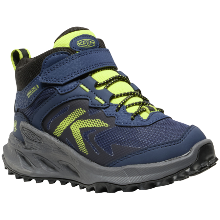 Kinderschuhe Keen Zionic Mid Wp Children blau naval academy/evening primrose
