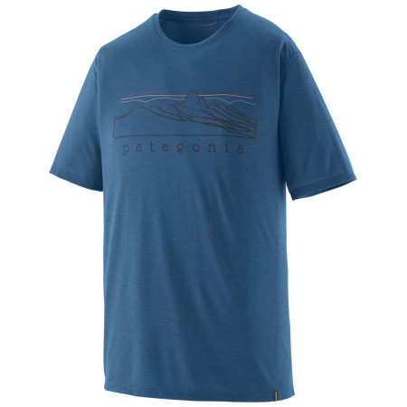 Herren-T-Shirt Patagonia Men's Capilene Cool Trail Shirt - Stratapeaks blau Aquatic Blue