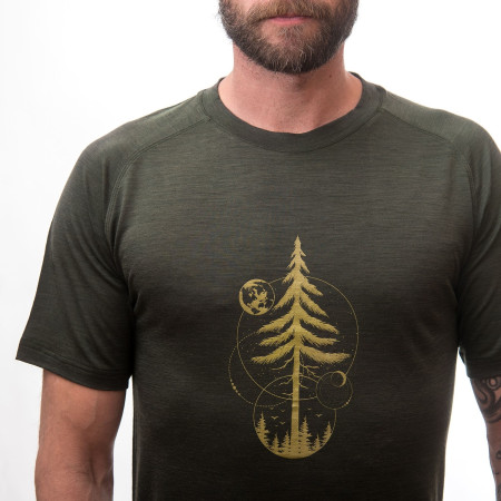 Herren-T-Shirt Sensor Merino Air Pt Earth