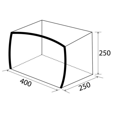 Vordach Brunner Skia 400 Aerocampin