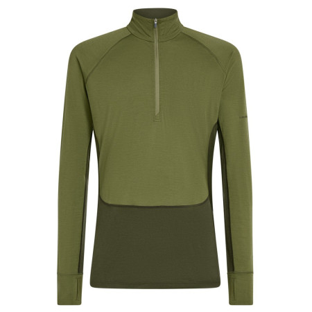Herren-Funktionsshirt Icebreaker Men Mer 200 ZoneKnit LS Half Zip dunkelgrün Dkloden/Spha/Cb