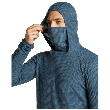 Herren-Sweatshirt Icebreaker Men Mer 400 RealFleece Grid Pulover Hood