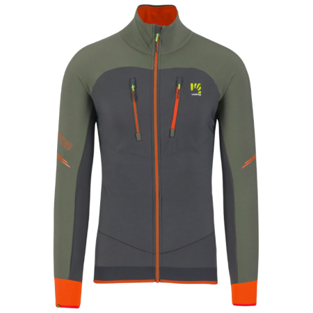 Herrenjacke Karpos Alagna Evo Jacket anthrazit/grün Black Sand/Thyme