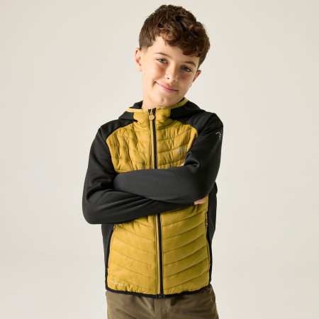 Kinderjacke Regatta Junior Andreson Hybrid BlkWdBrown