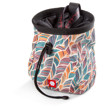 Kreidebeutel Ocún Lucky + Belt weiß/rot LeafsColor