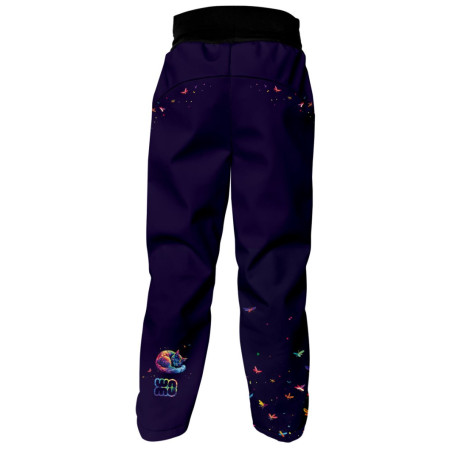 Kinder Softshellhose WAMU Dark Purple