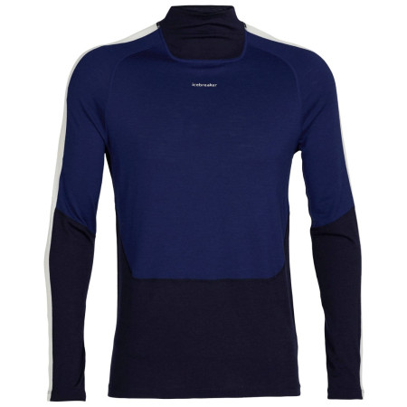 Herren-Funktionsshirt Icebreaker M 200 Sonebula Ls High Neck dunkelblau MidNvy/RoyalNvy/Snow/Cb