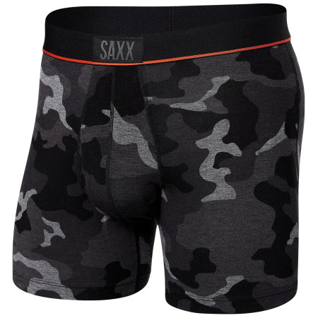 Boxershorts Saxx Ultra Super Soft Boxer BF schwarz/grau SupersizeCamo/Black