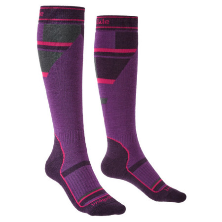 Kindersocken Bridgedale Ski Mountain Junior lila purple/grey/070