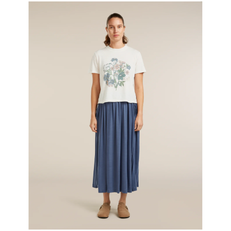 Damen-T-Shirt Icebreaker Merino 150 Tech Lite SS Crop Tee NZ Flora