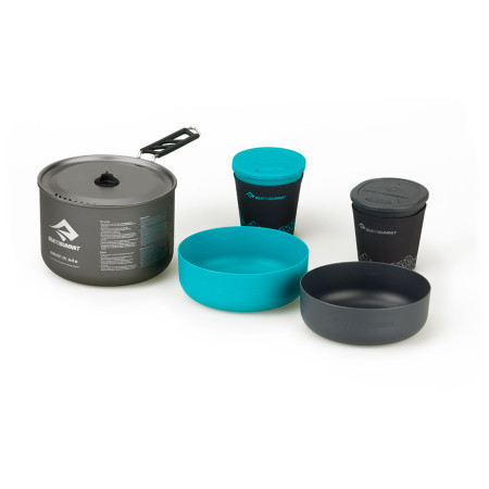 Geschirrset Sea to Summit Alpha Set 2.1 grau/blau Pacific Blue / Grey