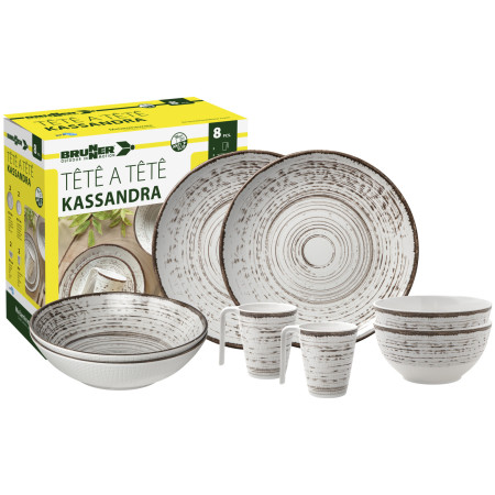 Geschirrset Brunner Set tête-à-tête Kassandra 8 pcs