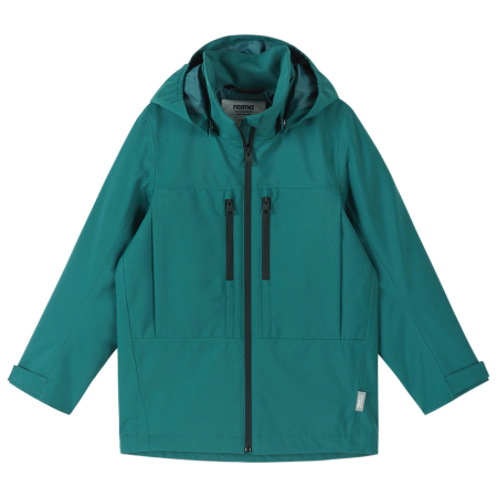 Wasserdichte Kinderjacke Reima Saarela Dark Teal dunkelgrün Dark Teal