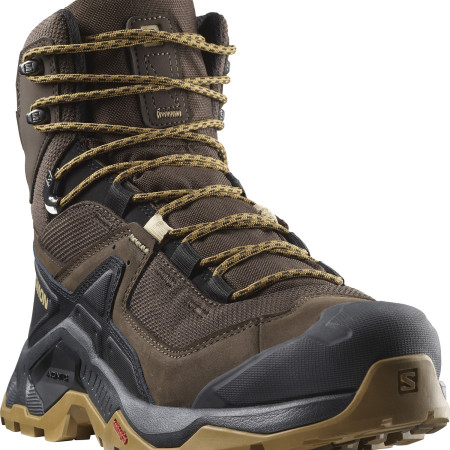 Wanderschuhe Salomon Quest Element Gore-Tex schwarz/braun Delicioso / Black / Dull Gold