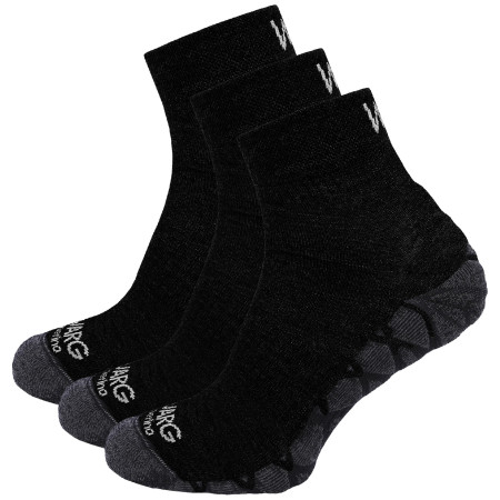 Socken Warg Endurance Merino Mid 3-pack schwarz Black