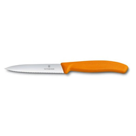 Gemüsemesser Victorinox wellig 10 cm orange