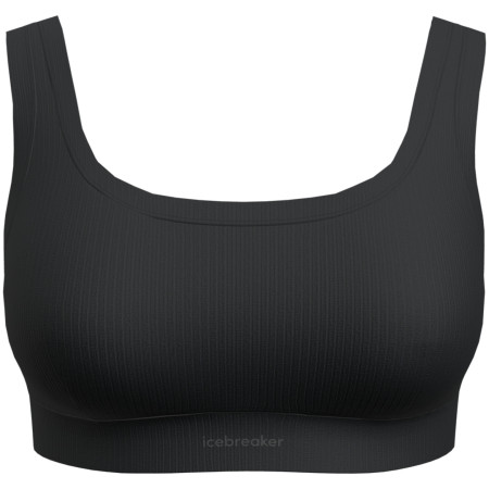 Sport-BH Icebreaker W Mer Rib Lotus Bra schwarz Black