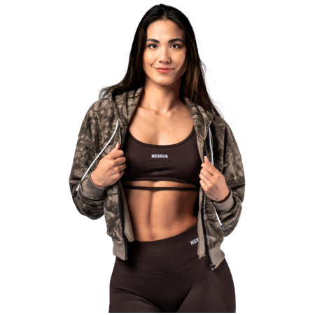 Damen-Sweatshirt Nebbia Relaxed Zip Hoodie Power