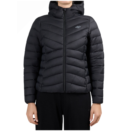 Damen-Winterjacke 4F Down Jacket F0924 schwarz Deep Black
