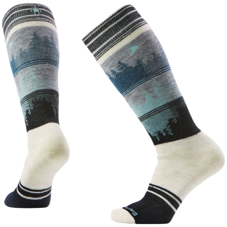 Ski-Socken Smartwool W Snowboard Full Cushion Twilight schwarz/weiß MOONBEAM