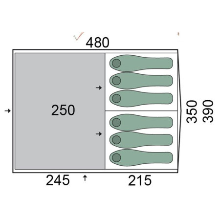 Zelt Pinguin Interval 6 Steel