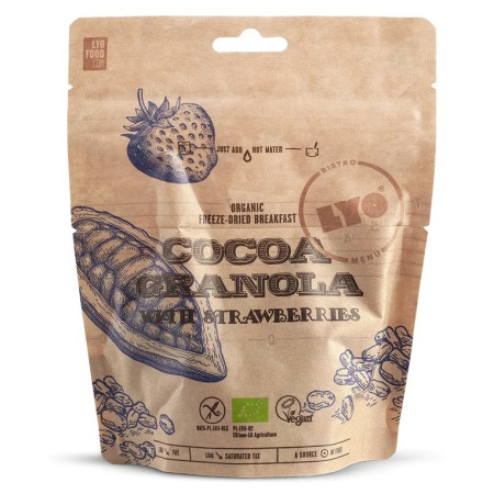 Trekkingnahrung Lyo food Kakao-Granola mit Erdbeeren 270 g