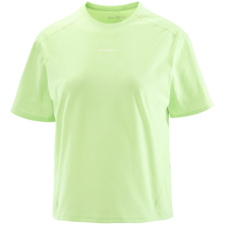 Damen-T-Shirt Salomon Trackline SS Tee grün Butterfly