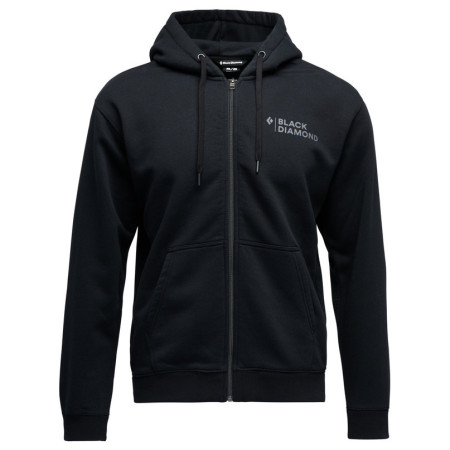 Herren-Sweatshirt Black Diamond M Mini Stacked Fz Hoody schwarz Black (0002)