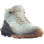 Damen Wanderschuhe Salomon Outpulse Mid Gore-Tex blau/orange Wrought Iron / Ebony / Blazing Orange