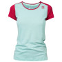 Damen-T-Shirt Rafiki Chulilla 2023 grün/rot eggshell blue/earth