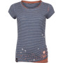 Damen-T-Shirt Chillaz Fancy Little Dot 2021 grau/orange IndigoBlueStripesWashed