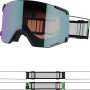 Skibrille Salomon S/View Photochromic schwarz/grün Black