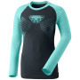 Damen-Funktionsshirt Dynafit Speed Dryarn W L/S Tee schwarz/blau marine blue/3010