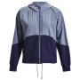 Damenjacke Under Armour Woven FZ Jacket blau Aurora Purple/Midnight Navy/Midnight Navy