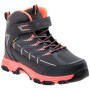 Kinderschuhe Elbrus Savas Mid Wp Jr grau/rosa DarkGray/Coral/Silver