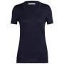 Damen-T-Shirt Icebreaker Tech Lite II SS Tee dunkelblau midnight navy