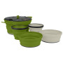 Geschirrset Sea to Summit X-Set: 31 5pc grau/grün Olive / Sand