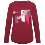 Damen-T-Shirt Loap Abenka rot Pomegranate/Pink