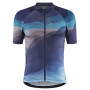 Herren Radtrikot Craft Adv Endur Graphic blau/hellblau modrá se vzorem