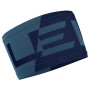 Stirnband Salewa Pedroc Seamless Headband blau/schwarz Poseidon/