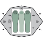 Wanderzelt Pinguin Gemini 150