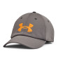 Baseballmütze Under Armour Blitzing Adj Hat grau Concrete//OmegaOrange