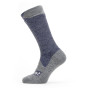 Wasserdichte Socken SealSkinz WP All Weather Mid Length blau/grau NavyBlue/GrayMarl
