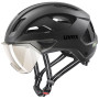 Fahrradhelm Uvex Stride Visor schwarz black matt