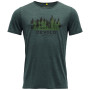 Herren-T-Shirt Devold Ørnakken Forest Man Tee grün Woods