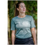 Damen-T-Shirt MOOA Merino Lyolite Bloom 150 Short