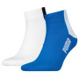 Herrensocken Puma Men Cat Block Quarter 2P weiß/blau white