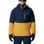 Herren-Winterjacke Columbia Winter District™ II Jacket blau/gelb Raw Honey, Collegiate Navy