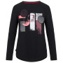 Damen-T-Shirt Loap Abenka schwarz Tap Shoe/Red