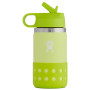 Kindertrinkflasche Hydro Flask Kids Wide Mouth 12 oz Straw Lid/Boot gelb Honeydew